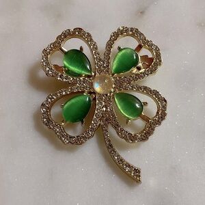 St. Patrick’s Day Clover Broach Pin